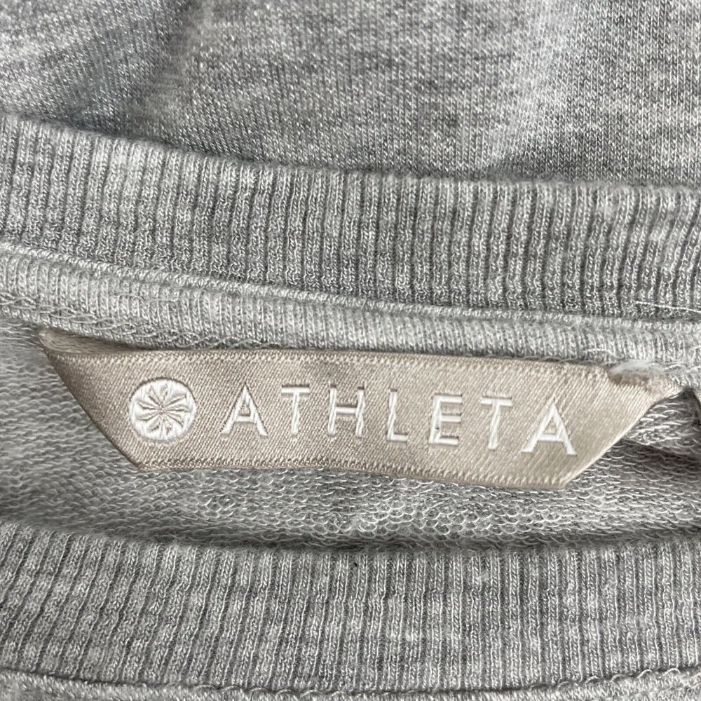 Athleta Nirvana Twist‎ Front Pullover Women's Size Small Gray Athleisure Casual - Picture 4 of 12
